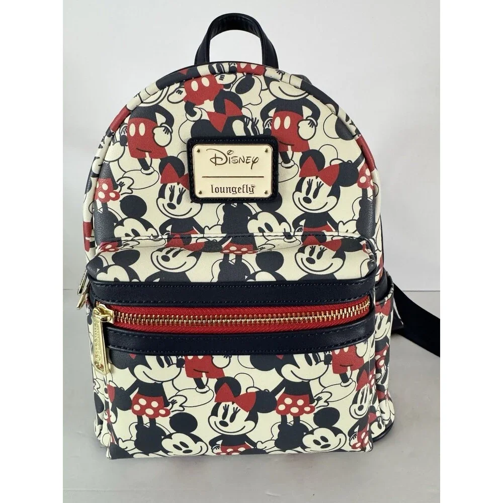 Disney Lounged Mickey Minnie Mouse Backpack